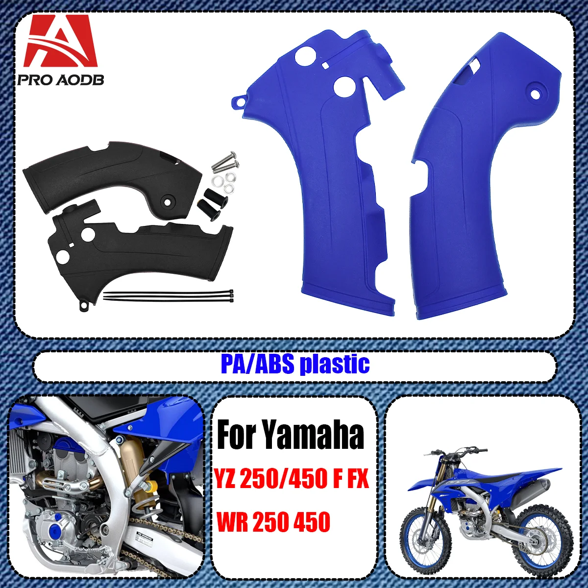 

For Yamaha Motorcycle Frame Protector Guard Cover Retrofit YZ250F YZ450F YZ450FX YZ250F YZ450F YZ450FX F FX 2018 2019-2021