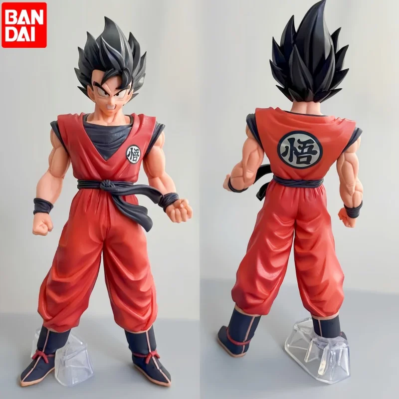 New Anime Dragon Ball Gk Kinuit Squad Attack Son Goku King Of The Realm Fist Standing Handmade Model Ornament Toy Christmas Gift