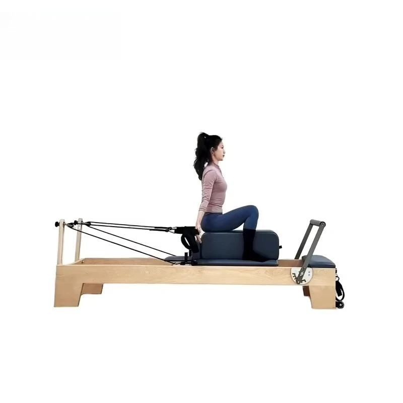 Durable Adjustable Pilates Reformer Wood Core Bed for Home and Studio Use Factory Price Health Feature