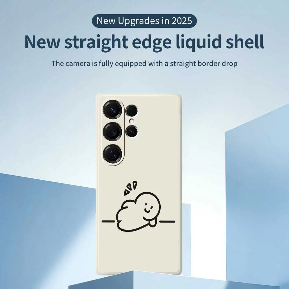 Custodia per telefono semplice cartone animato per Samsung Galaxy S25 S24 S23 S22 S21 S20 Ultra Plus S24FE S23 FE S21 FE S20 S10 Plus Cover in silicone