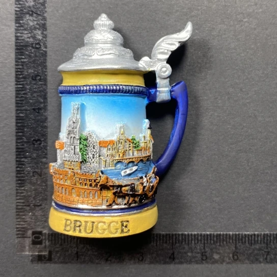 Aimant Frigo 3D Tasse De Bière Prague – Souvenir République Tchèque, Décoration Maison Et Cuisine (7x5 Cm) - 11