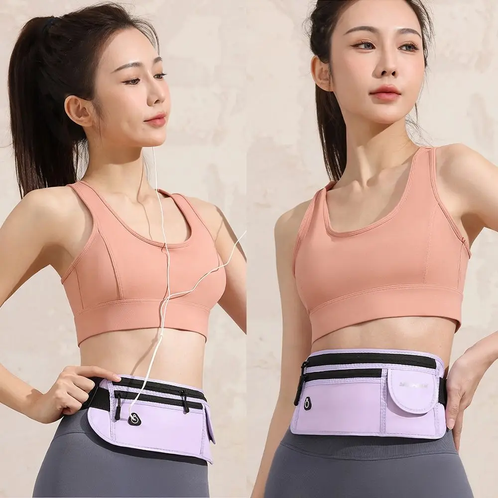 

Casual Invisible Running Waist Bag Waterproof Ultra-thin Sports Belt Pouch Lightweight Breathable Mobile Phone Waist Pack Women