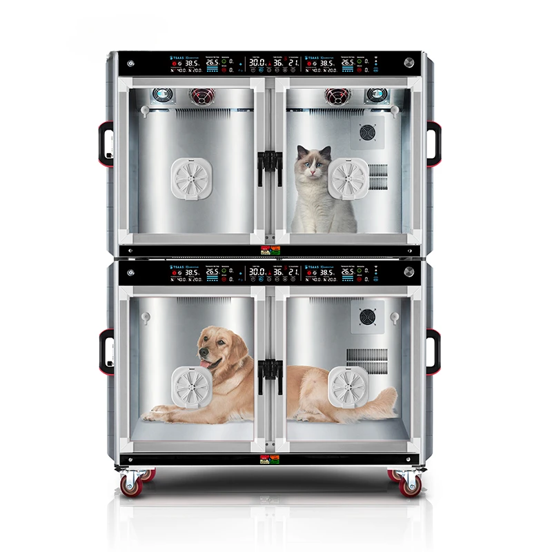 Durable Luxury Professional Veterinary Equipment Pet Cage ICU Stainless Steel Veterinary Hospital Cage