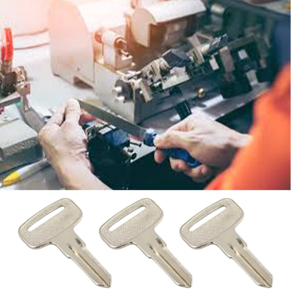 Metal Key Blanks Set Of 3 For Polaris For ATV Models With Key Code Series 20xx 21xx 67xx 68xx, Silver Replacement Ignition Key image 4