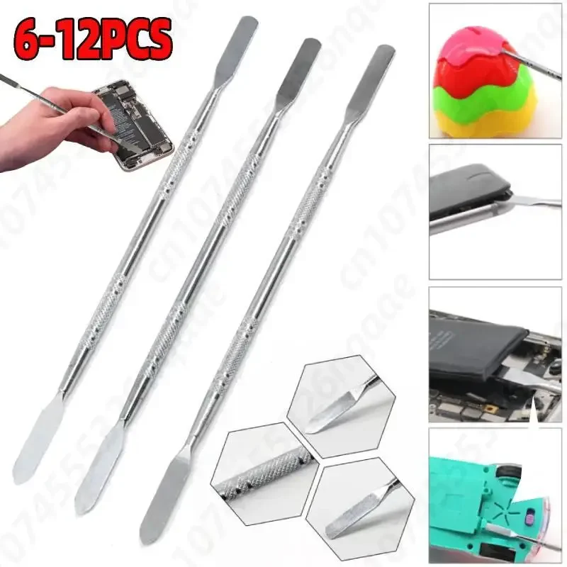 

Набор из 6-12 шт. электронных инструментов для ремонта: многофункциональные двухсторонние мини-металлические лопатки для вскрытия и разборки электроники