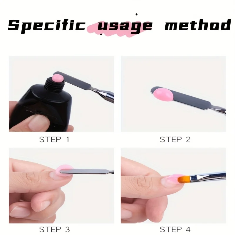 Ensemble de pinceaux pour Nail Art, 6 pièces, pinceaux à Double extrémité pour longues lignes, brosse à doublure fine pour détails des ongles, outils professionnels pour ongles