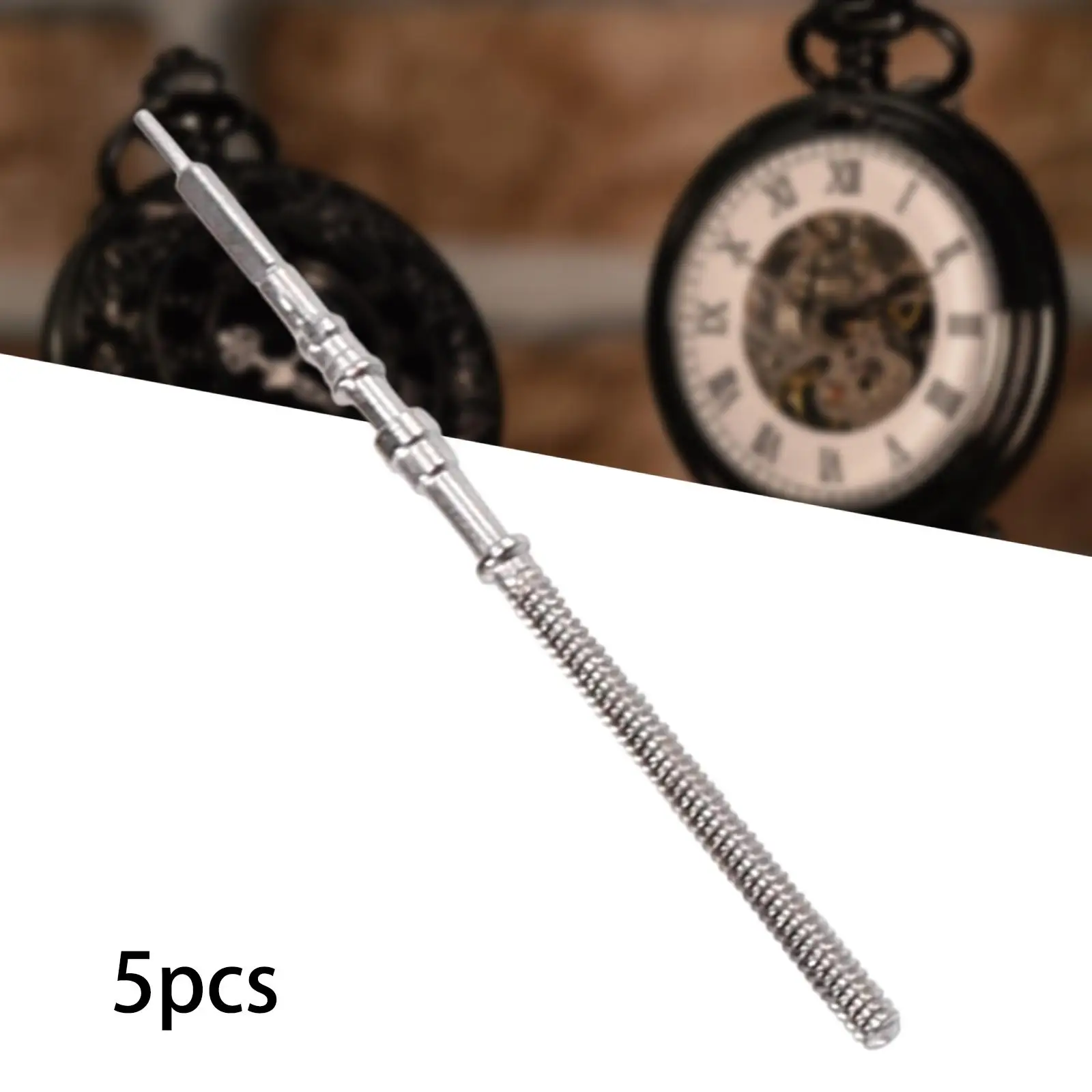 5Pcs Watch Winding Stem Rustproof Accessories Useful Watch Repair Parts Watch Repairing Tool Watch Movement Repair for Beginners
