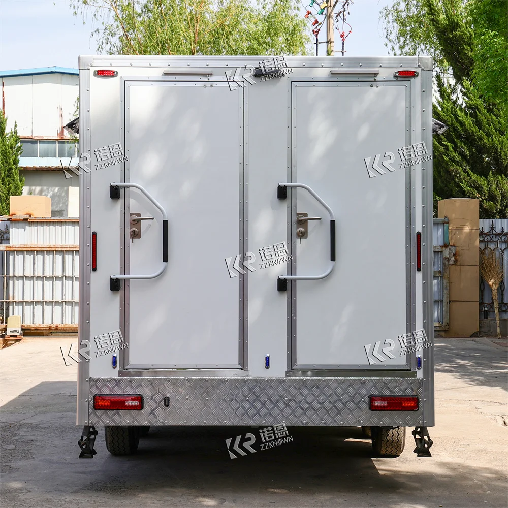 Outdoor Events Portable Shower Toilet Trailer Luxury Restrooms Cart Bathroom Shower Rooms Portable Toilet Trailer for Festivals