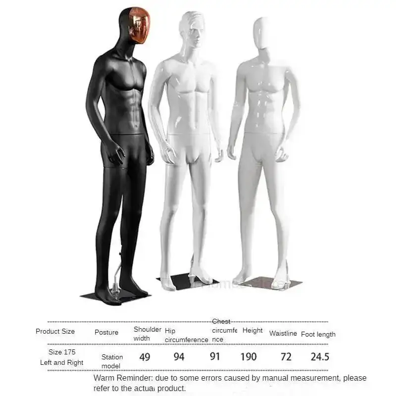 

Манекен мужской матовый черный, с мускулистым телосложением, для демонстрации одежды, портновский, демонстрационный стенд