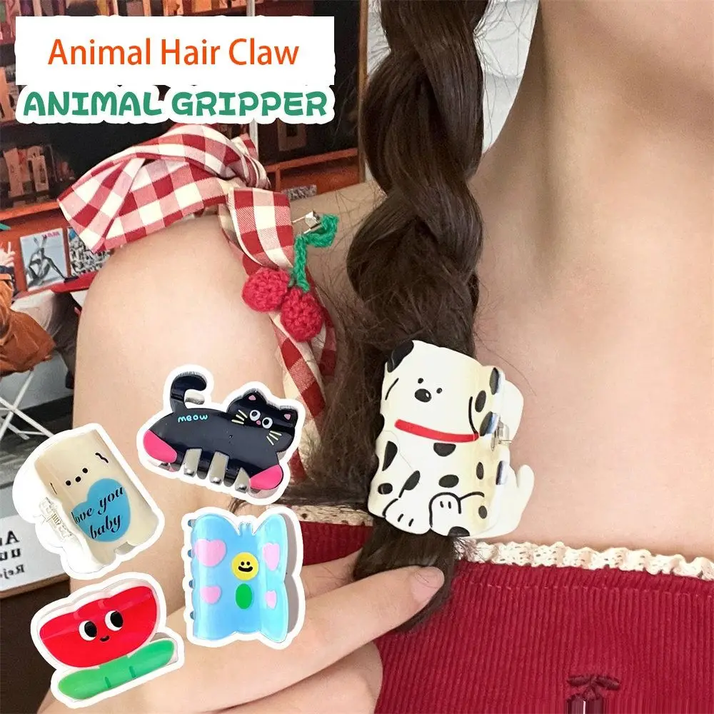 Personalized Flower Animal Hair Claw Animal Shark Clip Cartoon Dog Hair Clip Grab Clip Women Headwear Cat Hairpin Female