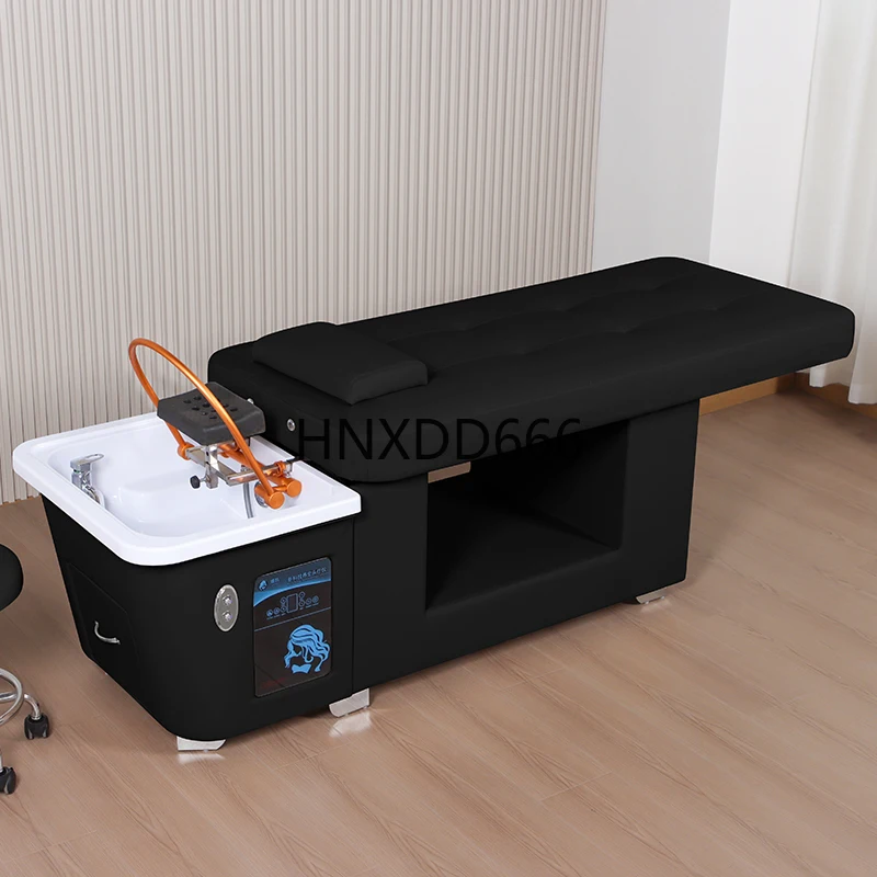 أثاث صالون فاخر مخصص سرير تدليك كهربائي يعمل بالدفع والسحب سرير سبا برأس ياباني