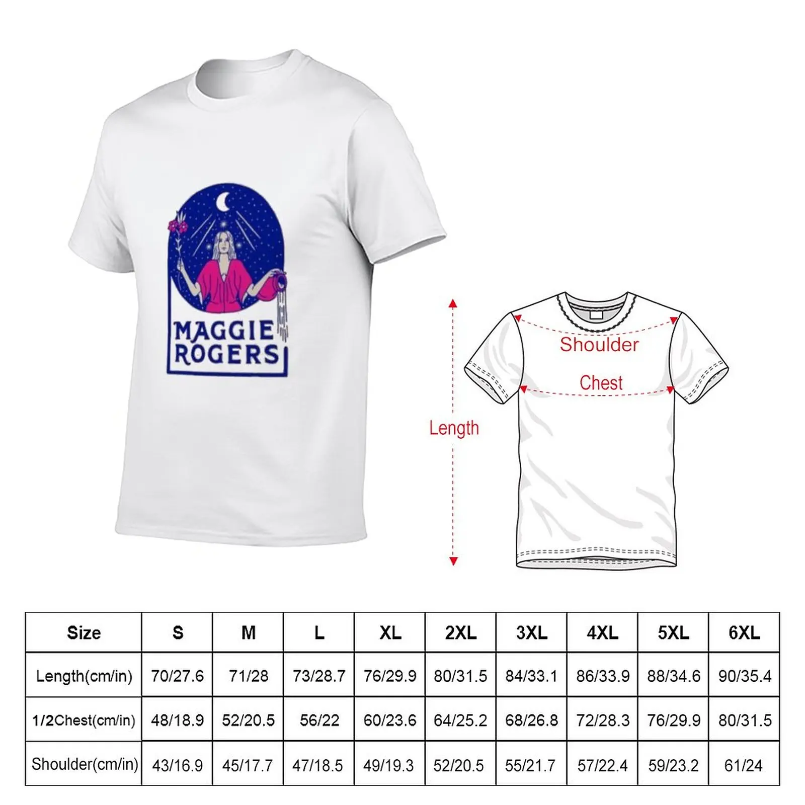 New Maggie Rogers Artwork T-Shirt korean fashion Short sleeve tee quick drying t-shirt Short sleeve oversized t shirt men