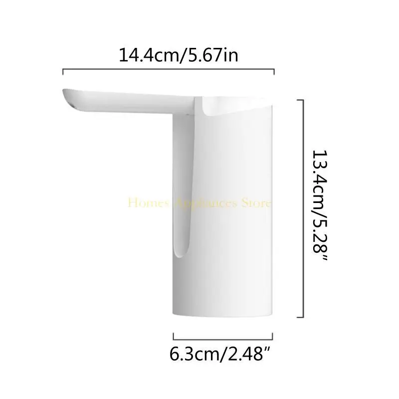 مضخة زجاجة ماء محمولة D0AB مضخة مياه الشرب التلقائية لمياه المياه من أجل ث/USB شحن موزع الشرب