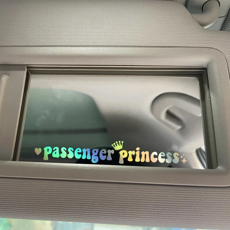 15*2.3CM Passenger princess car stickers funny creative stickers for car rearview mirrors