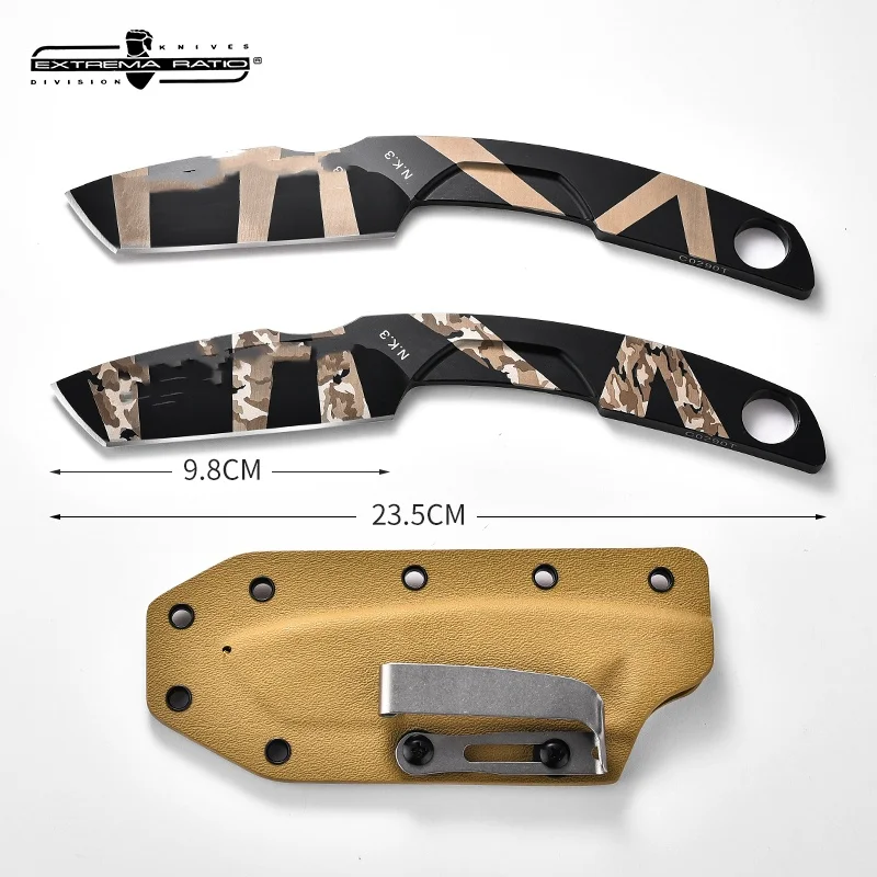 Long NK3-n690 steel integrated straight knife outdoor fishing mountaineering hunting knife tactical anti-emergency rescue tool