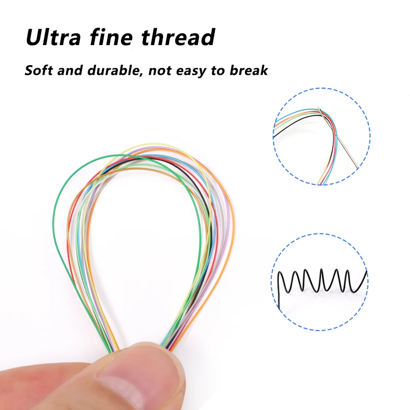 5/10/50/100m PTFE Silver Plated Single Core Cable 38 - 24AWG PVDF Insulation High Temperature Electronic UL1423 Micro Fine Wires