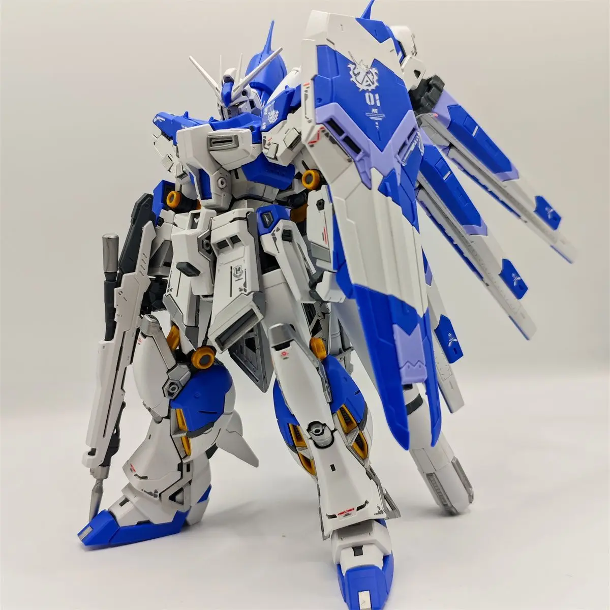 GL نموذج RG RX-93-v2 Hi-V 1/144 الجمعية أطقم منمذجة مقياس عمل الشكل البلاستيك روبوت لعبة مجسمة هدايا عيد الميلاد #4