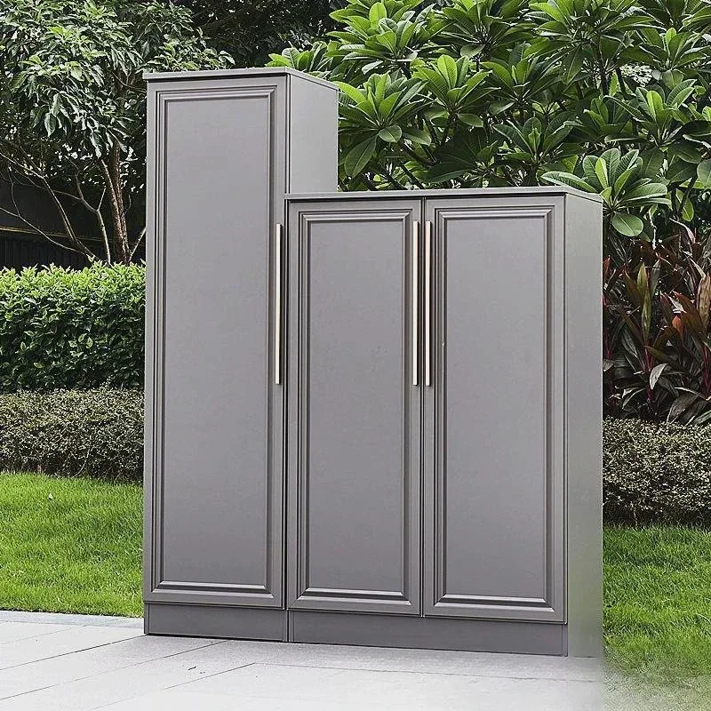 Balcony sunscreen and rainproof open-air storage tool cabinet, courtyard garden cleaning and cleaning utility cabinet