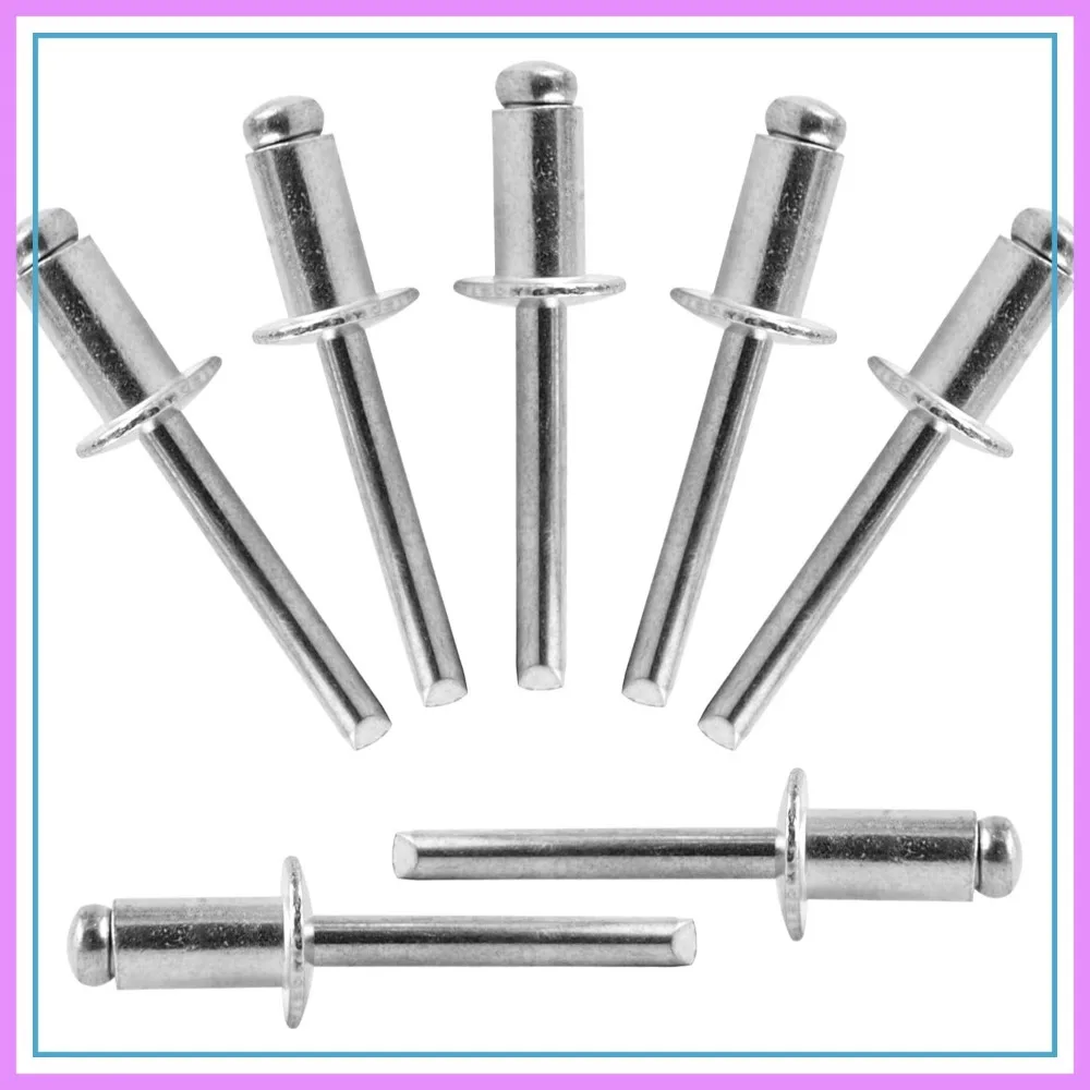 

80 Pcs 1/4" x 1/2" Aluminum Blind Rivets, 6.4 x 12mm Pop Rivets, Aluminum Body Steel Mandrel