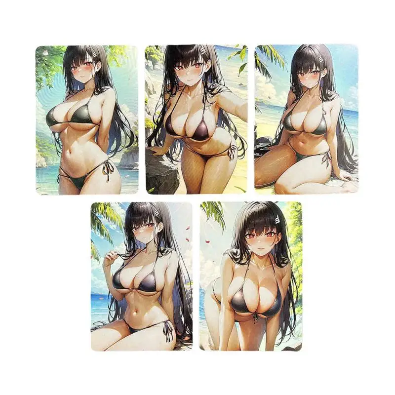 Anime Goddess Story DIY ACG Nami Robin Yamato Rebecca Taiho Ishtar Hyuga Hinata Game Collectible Card Toys for boy Birthday Gift