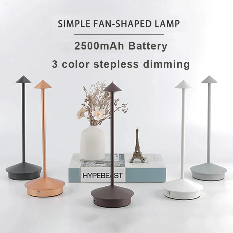 Rechargeable Table Lamp Creative Dining Touch Led Pina pro Table Lamp Hotel Bar Coffee  Lampada Da Tavolo Decorative Desk Lamp