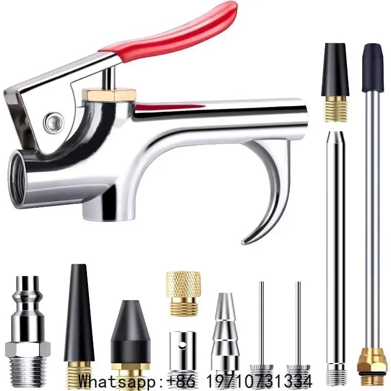 13 Pcs Air Tool Dust Compressor Nozzle Blow Gun Accessory Duster Cleaning Kit Pneumatic Parts Air Compressor Blower Kit