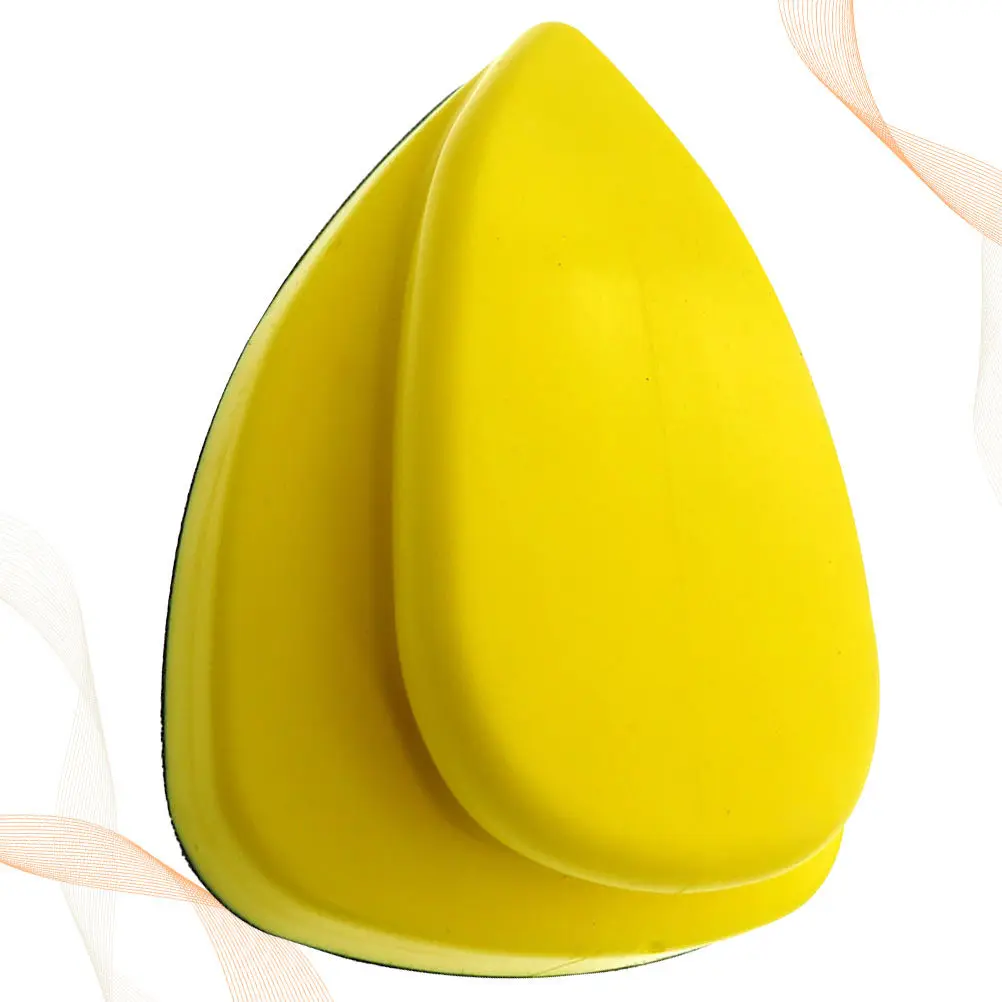 Professional Manual Grinding Disc Black Yellow Triangle Rat Shaped Polishing Pad Sandpaper Backing Holder Car Accessories