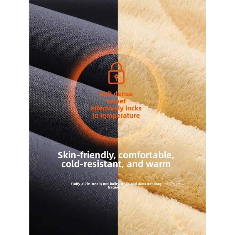 الشتاء الدافئ صوف مبطن السراويل كبار السن الرجال الحرارية سميكة السراويل الجد في الهواء الطلق الطقس البارد الملابس كبار الأب القطن