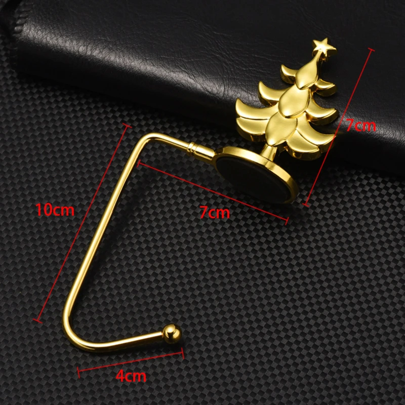 5Pcs Christmas Fireplace Hook Adjustable Garland Sock Hanger Festival Nonslip Decoration Hooking Stocking Red Bronze