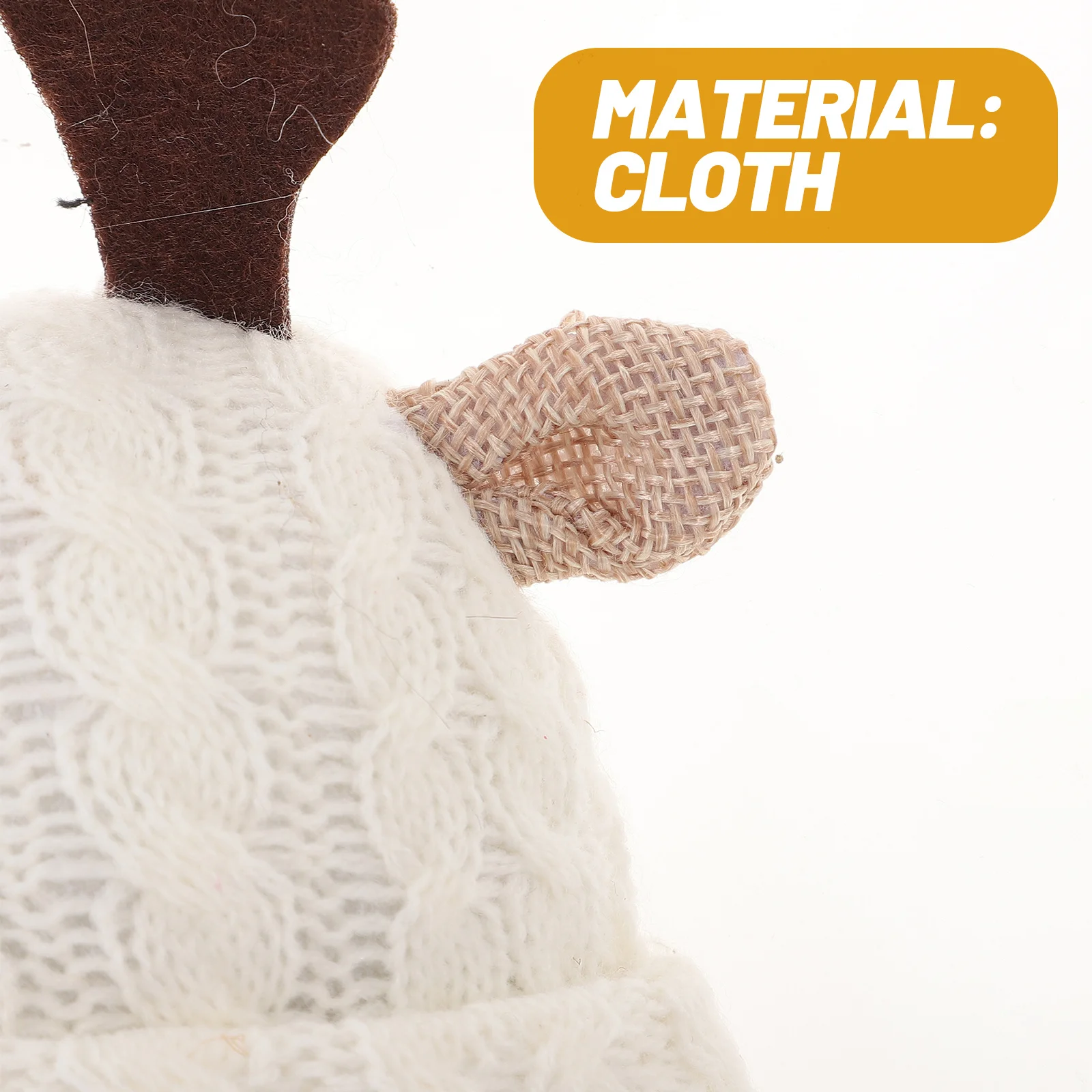 Świąteczny Gnom z Rogami Miękki Wypełniacz z Bawełny PP Ozdoba Motyw Leśny Dekoracja na Biurko do Domu Unikalny Wystrój Gnom Świąteczny Dekoracja Pokoju