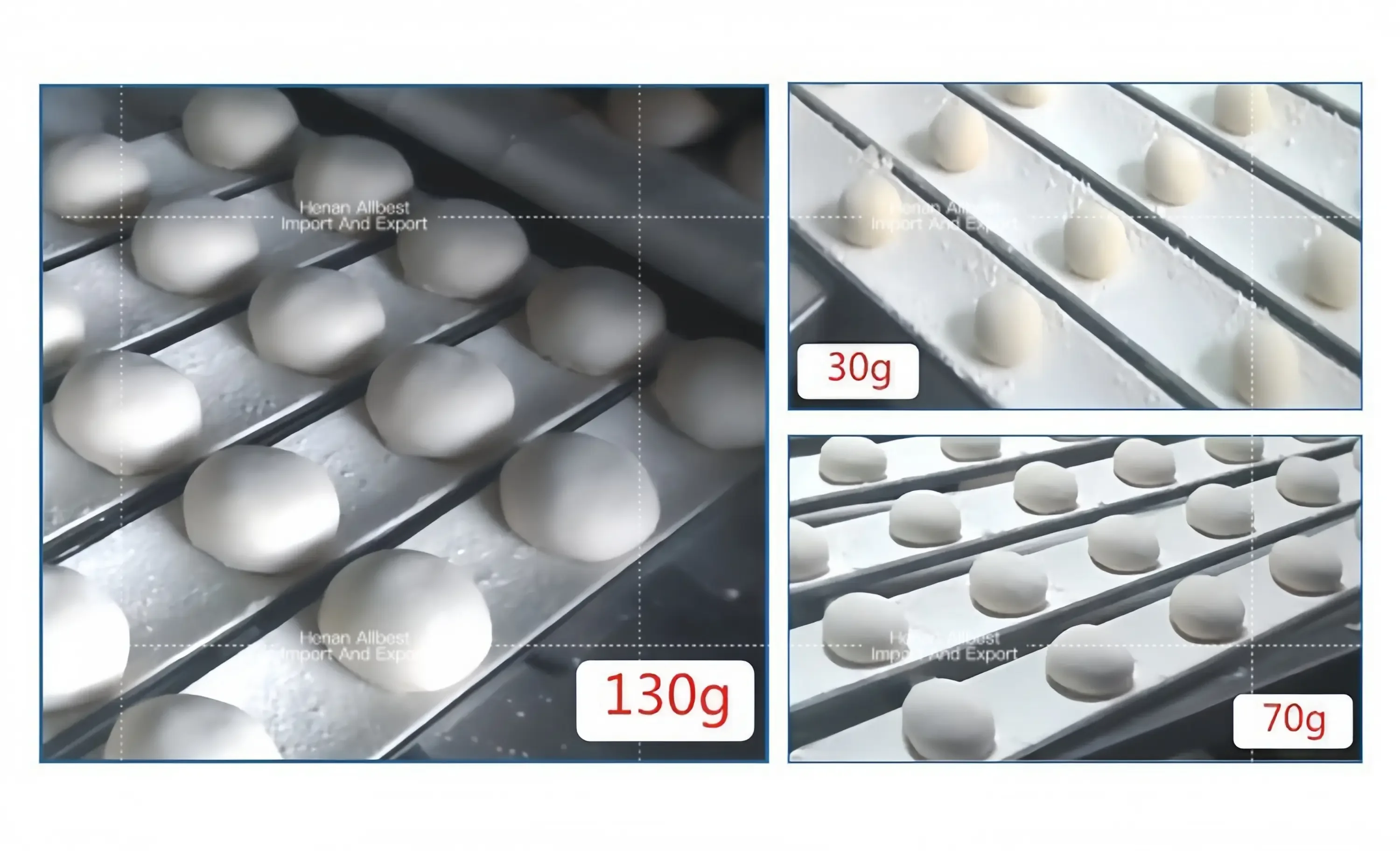 High Quality Burger Bun Making Machine   Dough Divider Rounder Machine  1-6 Lines