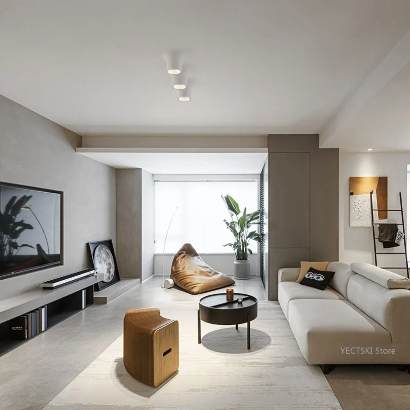 Anti-reflexo LED Projectores de teto, Borderless, Incorporado, Sala e Quarto, Tubo de teto principal, Luminárias