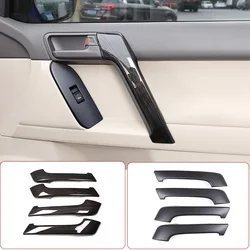 ABS Matte Black For Toyota Land Cruiser Prado FJ150 150 2010-2018 Car Interior Door Armrest Protector Cover Sticker Accessories