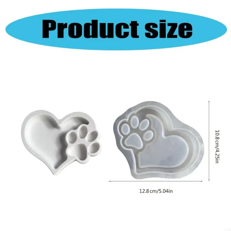 C1FC Flexível Silicone Cats Pata Bandejas Moldes Silicone Sturdy Mold para criar gatos delicados CATOS