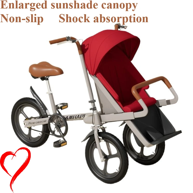 

Bicycle with Children Parent-child Bike 20 Inch Front Baby Seat Three-wheeled