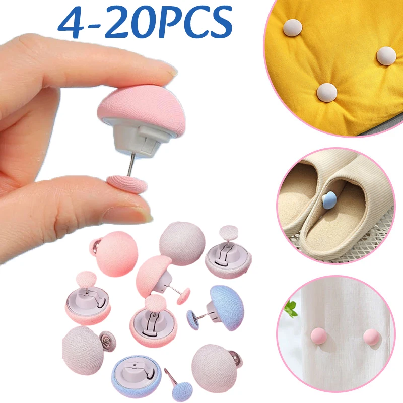 4-20 Stück Pilz-Bettlaken-Clips, rutschfeste Bettzeug-Verschlüsse, wiederverwendbare Bettbezug- und Deckenhalter, Schnallen mit Ein-Knopf-Entriegelung