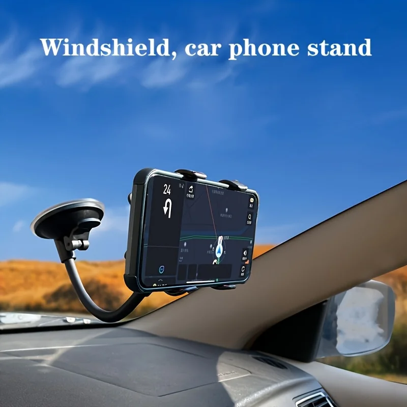 

Universal Car Phone Holder Sucked Type 360° Rotatable Windshield Mount Stand GPS Phone Bracket Auto Interior Decor Accessories