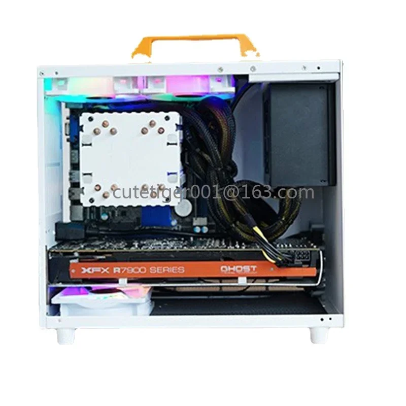 Youth mini black and white A4 ITX small box ATX power supply K88 C2 New SGPC Fool Superman K77