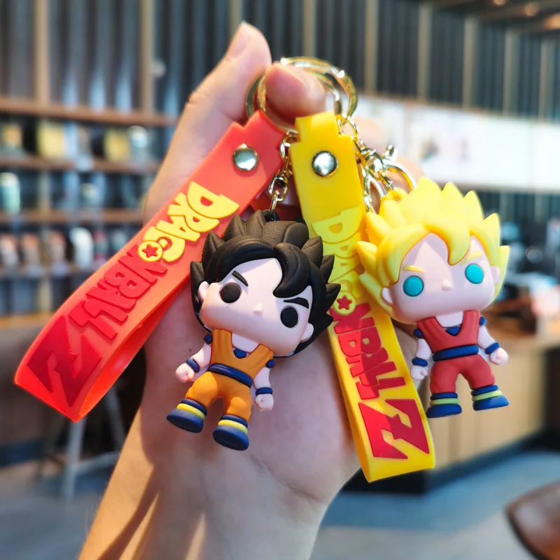 

Dragon Ball Keychain Chibi Cartoon Sun Wukong Figurine Cute Vegeta Keychain Qixi Gift Fashion Toys Anime Cartoon Frind
