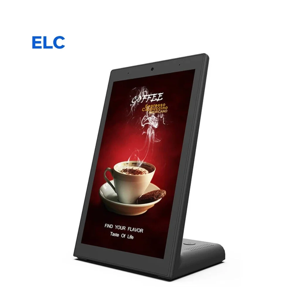 Stojak na tablet w kształcie litery L, popularny w 2025 roku, do tabletów 10-calowych z Androidem, z portem Ethernet RJ45, POE i NFC.