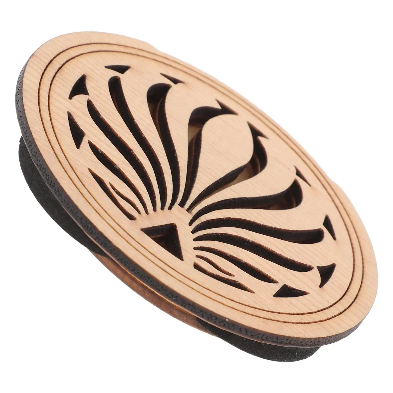 

Guitar Sound Hole Cover Acoustic Accessory Plug String Feedback Wooden Anti Soundhole