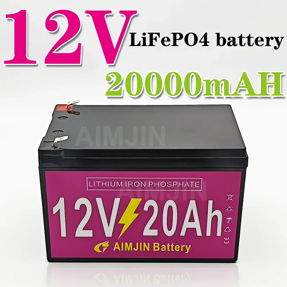 

12V 20Ah LiFePO4 Battery Pack 12.8V 20Ah Lithium Iron Phosphate Battery for Boat Motor，motor home，camp