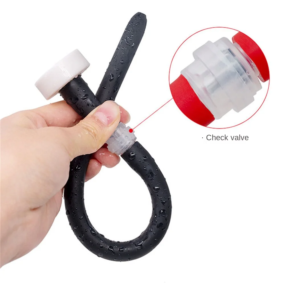 Jeringa de Enema de silicona para ducha, cabezal de limpieza Anal, tapón Anal, boquilla, grifo Gay, 25cm/50cm