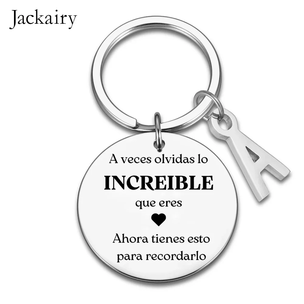 Inspirational Keychain Gift for Son Daughter Spanish Graduation Women Men Best Friend Boss Coworker Leaving Farewell Thanks Gift