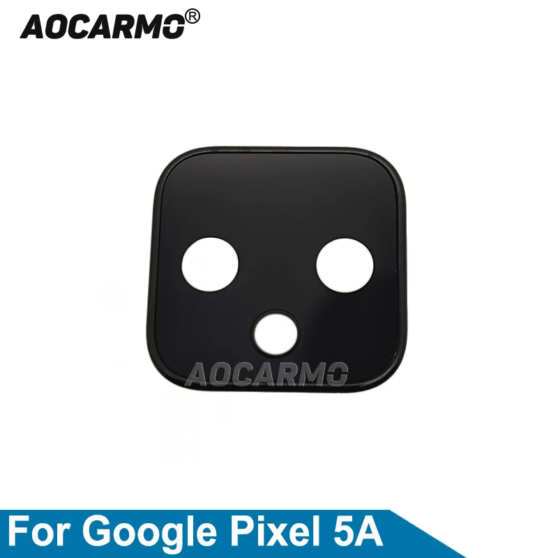 

Aocarmo для Google Pixel 5a 5A задний тыловой объектив камеры стекло с рамкой запасные части