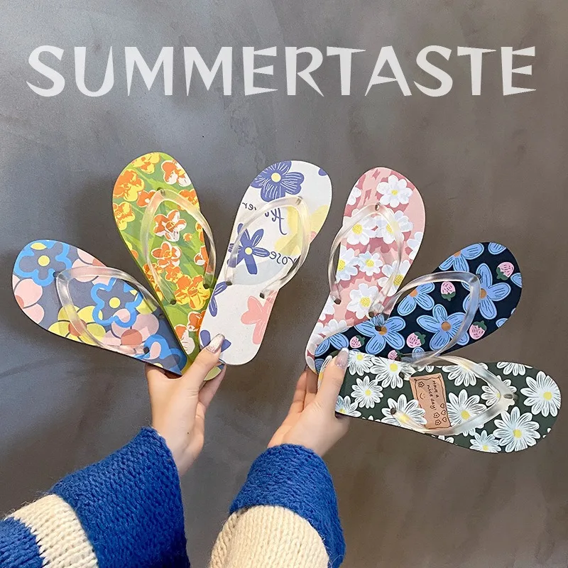 

2026 Women's Summer Flip Flops Outdoor Fashion Non-slip Beach Slippers Comfort Soft Bottom Lady Sandals House Bathroom Slides