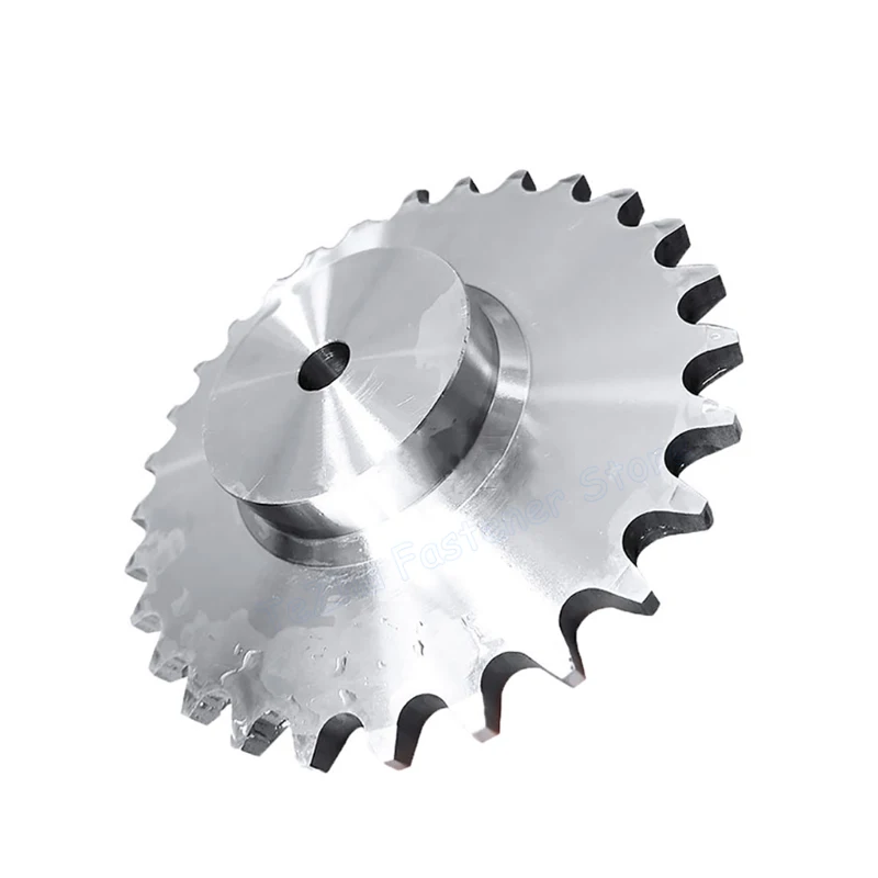 1pc 08B Sprocket Wheel 10/11/12/13/14/15/16/17/18/19/20/21/22/23/24/25 Teeth Chain Gear Industrial 304 Stainless for 08B Chain