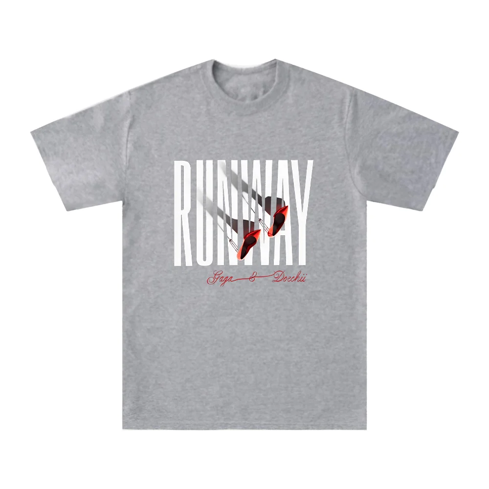 Lady Gaga X Doechii Runway T Shirts Graphic Cotton Unisex T-shirt Summer Men Fashion Oversized Top Movie Music High Quality Tee