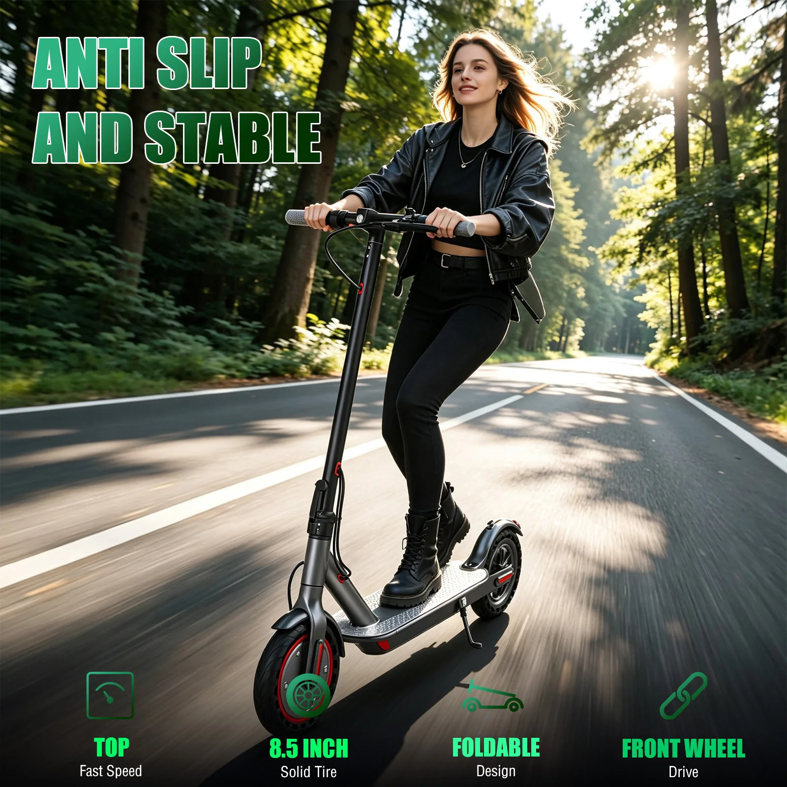 AOVOPRO T1/SPGO Elektrische Scooter 2026 Nieuw Ontwerp 8-28KM Super Bereik Opvouwbare Elektrische Scooter met Dubbele Rem 8,5 Inch Anti-slip Banden E-scooter