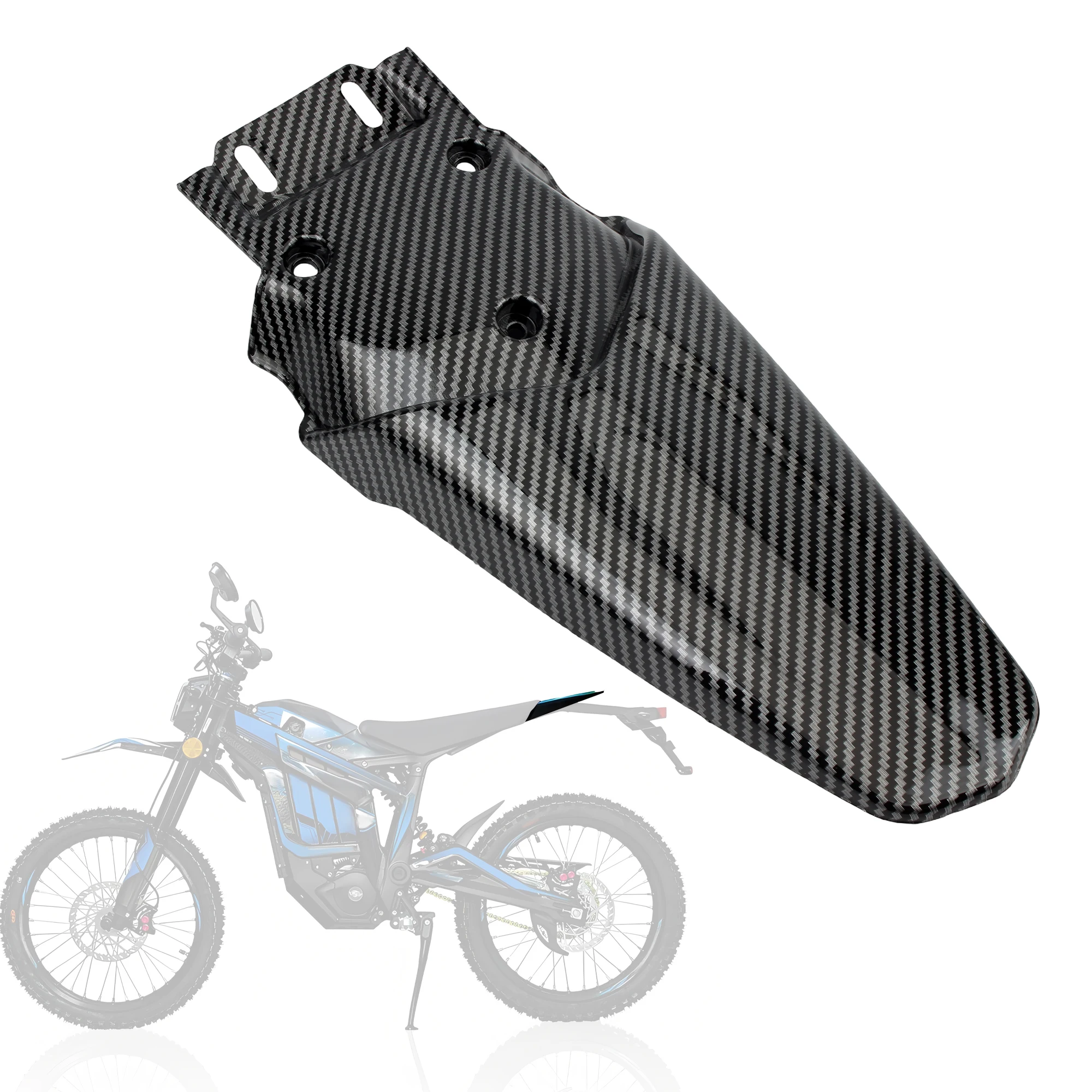 AliExpress PowerMotor For TALARIA Parts Sting MX3 MX4 Electric Rear Fender Enduro Mudguard Splash Guard Carbon Fiber Dirt Pit Bike Plastic Accessories